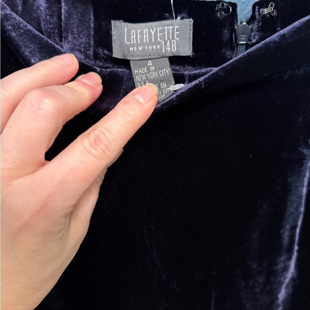 Lafayette 148 Velvet Top and Pants Set 4 - Picture 10 of 13